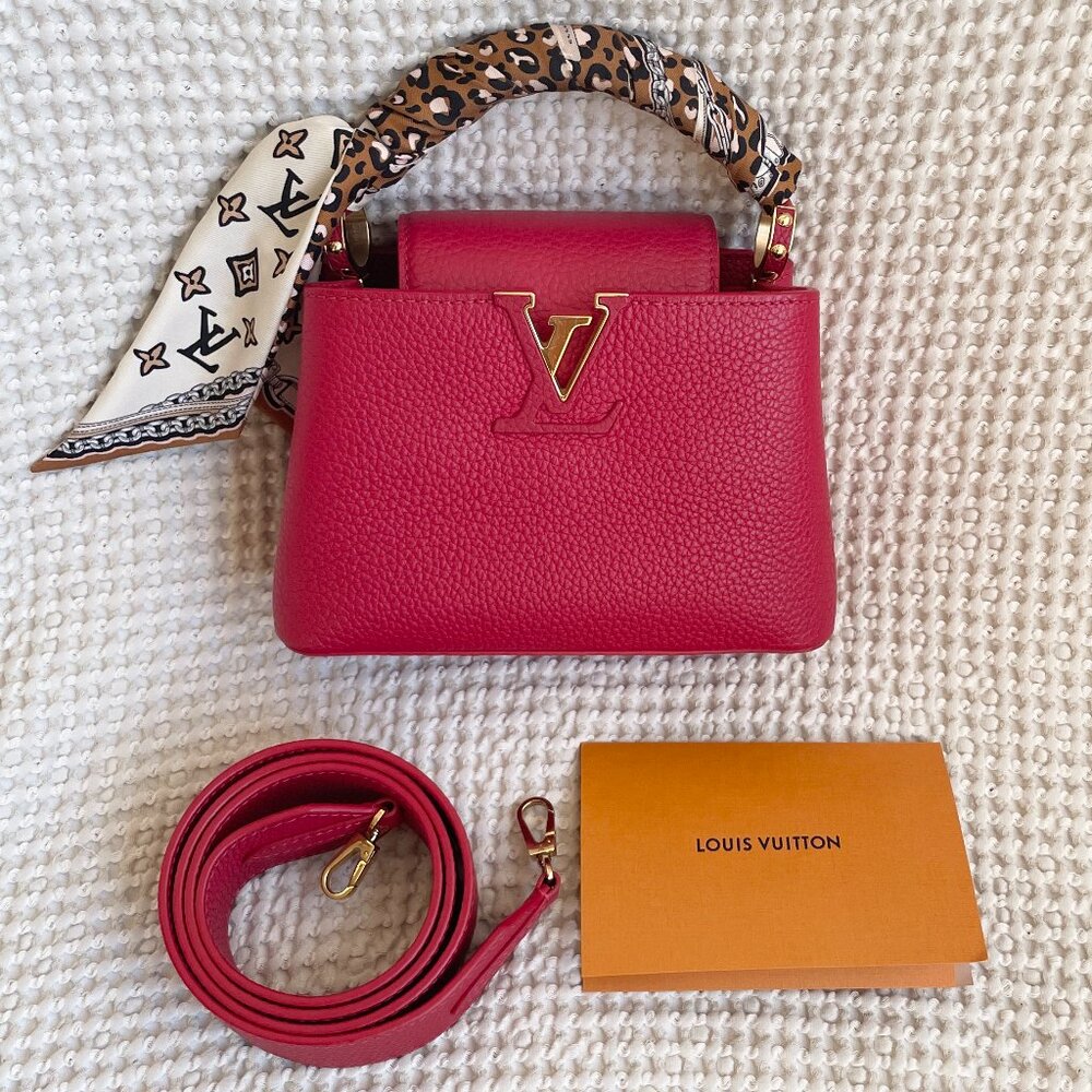 Louis Vuitton Rare Capucines Mini Red